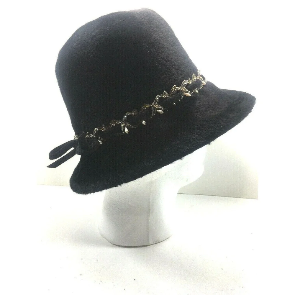 Vintage Coralie Women's Fur Hat Union Made 16010 USA Imported‎ Italy